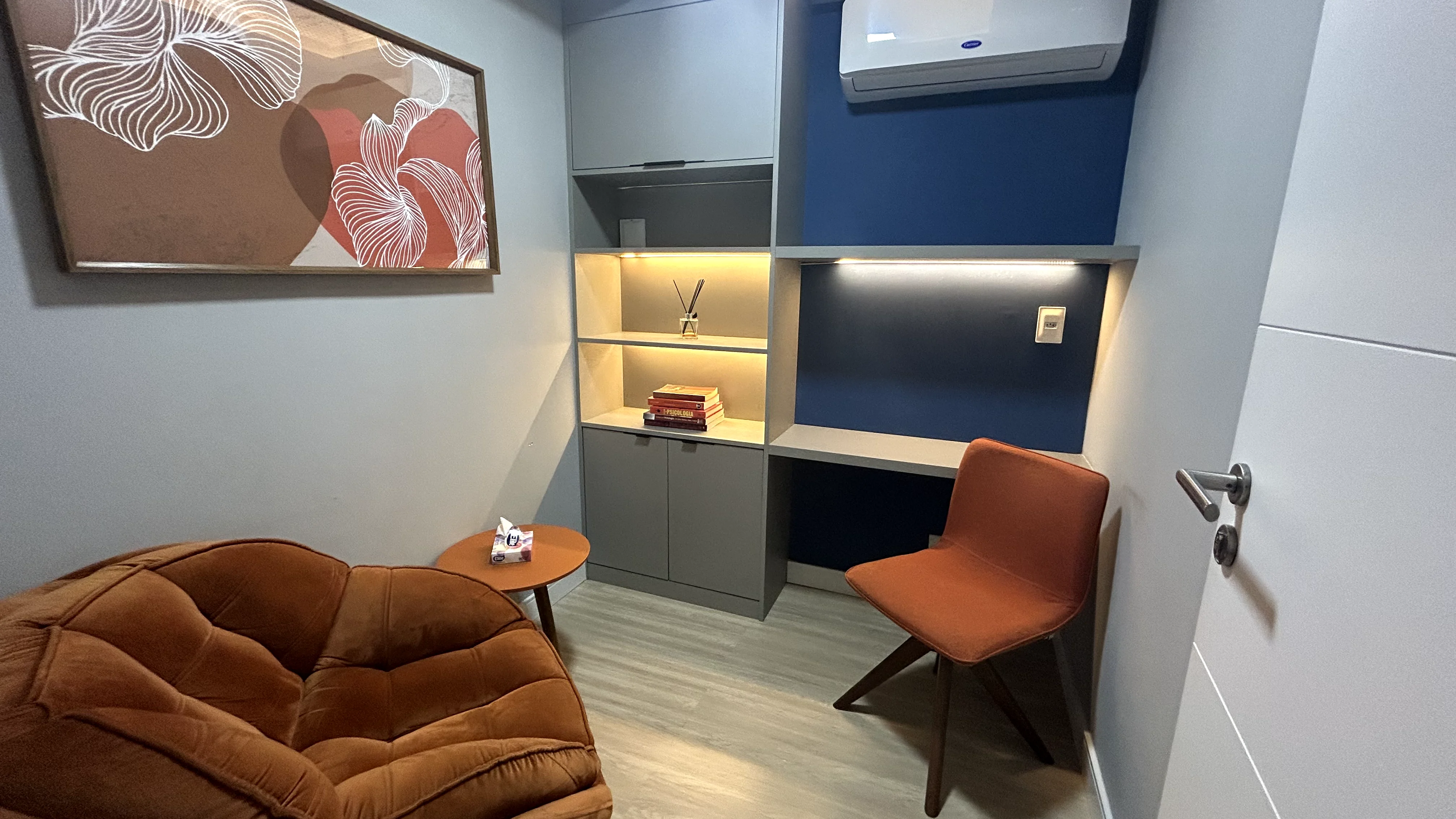 Sala de atendimento da Clínica Mantra.